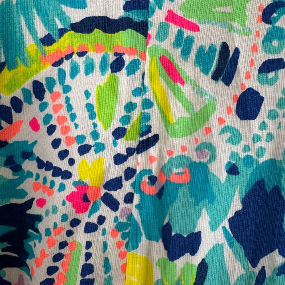 NWT Sz 00 Lilly Pulitzer Adara Shift Dress with Pink and Blue Floral - Picture 7 of 10